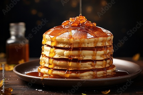 Christmas food, pancakes. Preparing for a festive dinner. Merry christmas and happy new year concept. © top images