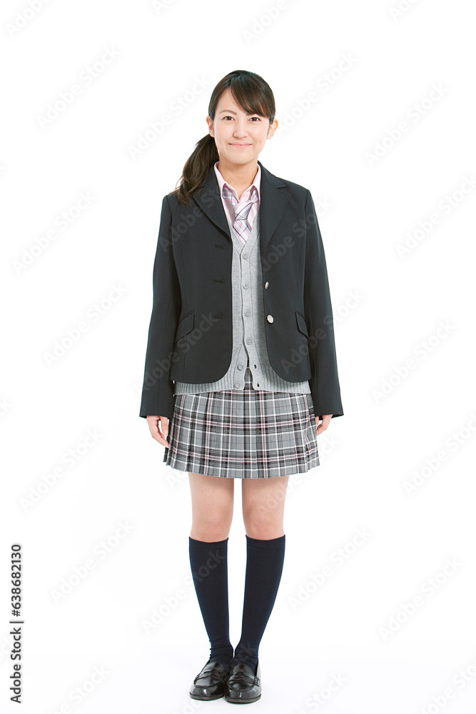 制服を着た女子高生 制服を着た女子高生