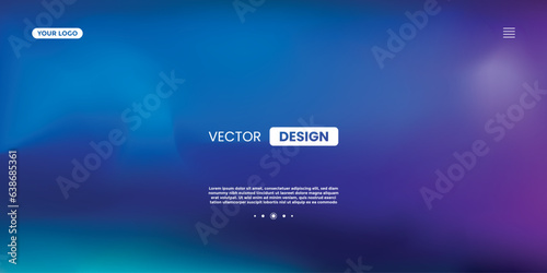 Abstract futuristic technology blurred summer orange green red blue liquid neon light colours background dynamic geometric shape website landing page, banner template. Vector illustration. login form