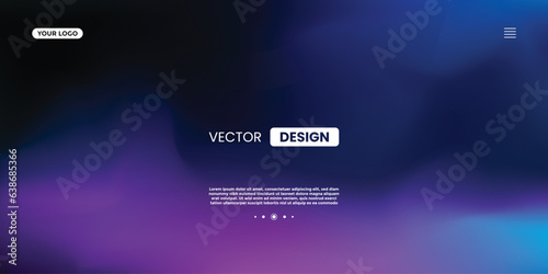 Abstract futuristic technology blurred summer orange green red blue liquid neon light colours background dynamic geometric shape website landing page, banner template. Vector illustration. login form
