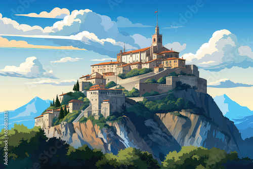 Illustration of San Marino city