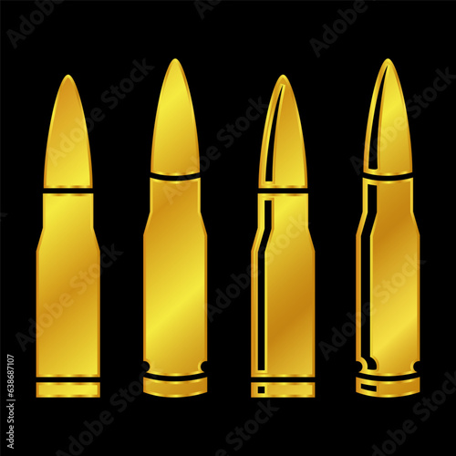 gold colored bullet icon