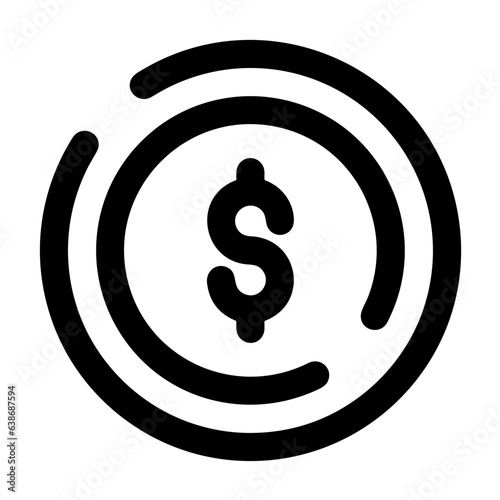 Money exchange payment icon symbol vector image. Illustration of the dollar currency coin graphic design image