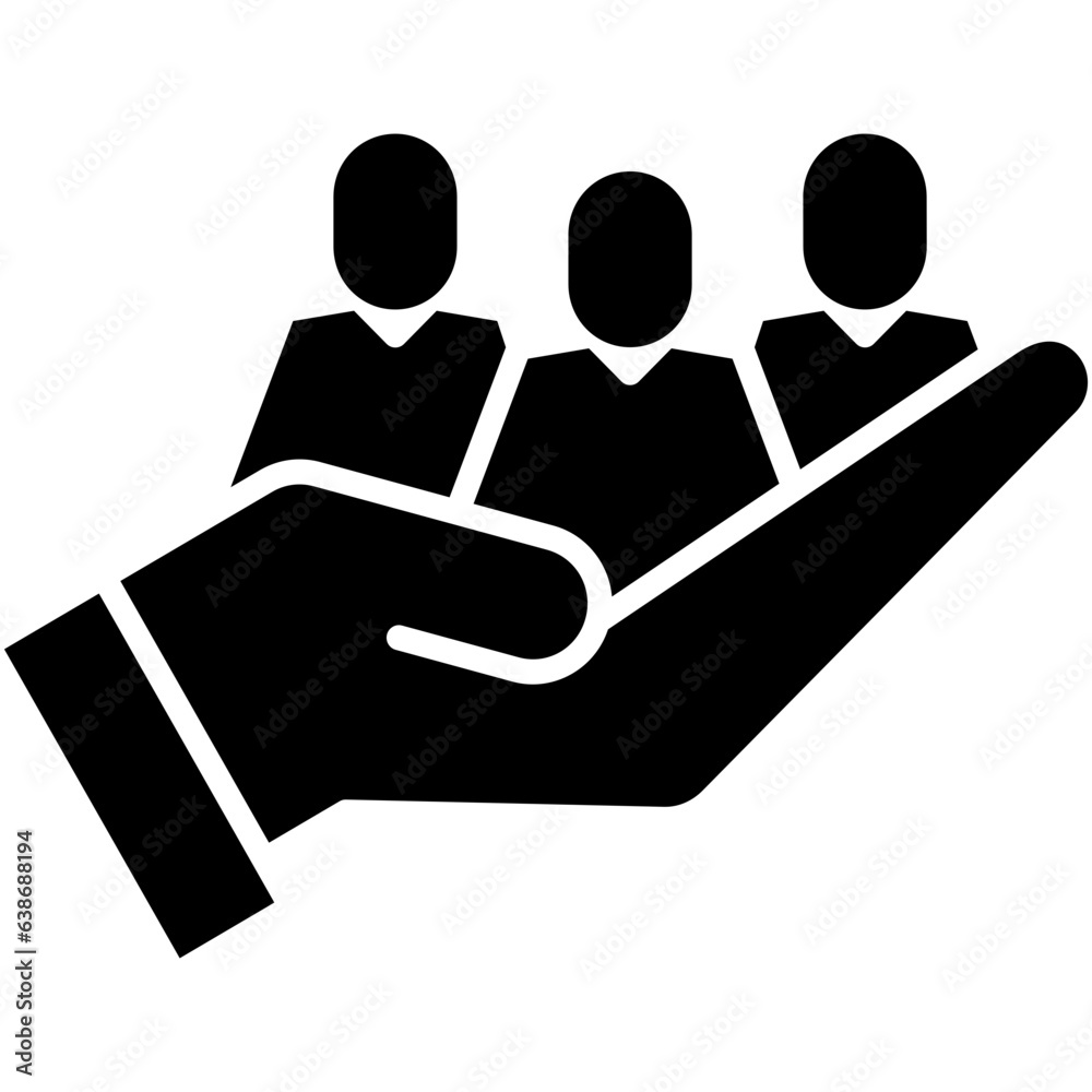 Population Icon. People Growth Demography Symbol Stock Illustration. Vector Solid Icons For UI Web Design And Presentation Population Icon. People Growth Demography Symbol Stock Illustration. Vector Solid Icons For UI Web Design And Presentation