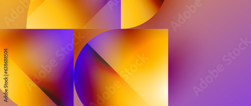 Essence of minimalism - metallic circles and squares converge upon canvas, study in restraint. The play of light on their surfaces forms subdued dance, epitomizing sophistication in simplicity