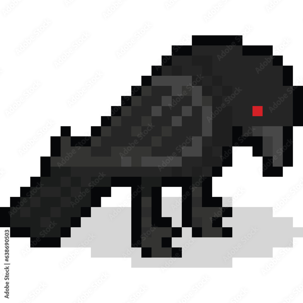 Pixel art crow character 2 Pixel art crow character 2