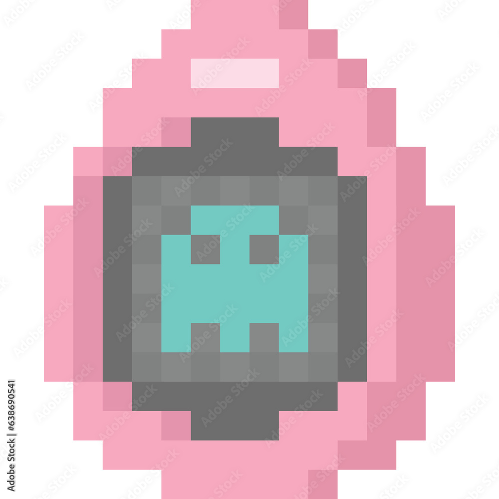 Pixel art cute monster in the fancy egg 2 Pixel art cute monster in the fancy egg 2