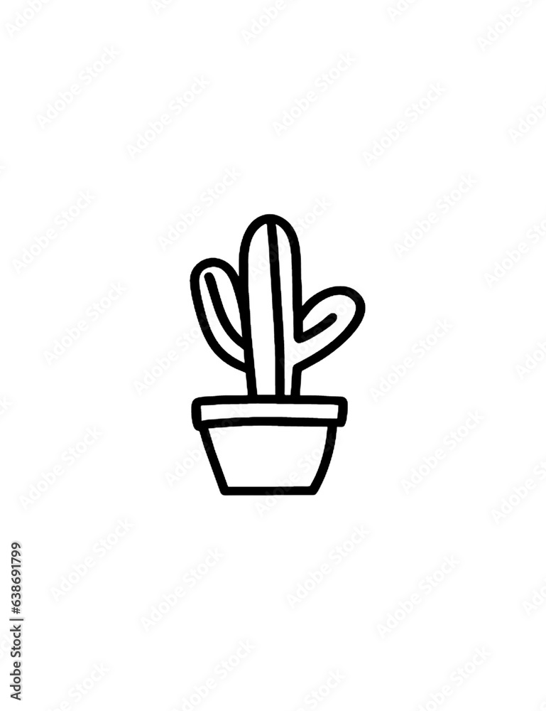 Cactus Outline Cactus Outline