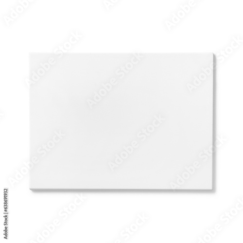 Blank white canvas isolated fit for your project design.
