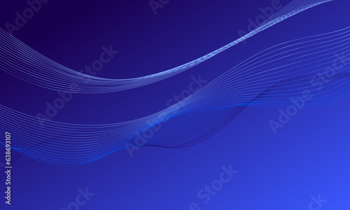 blue business lines wave curves abstract background