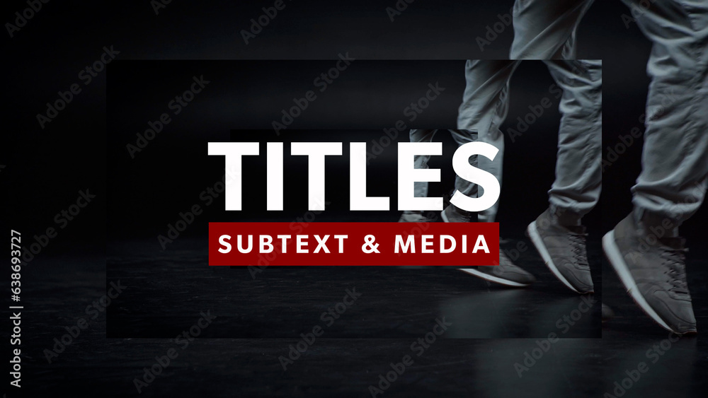 Fast Repeating Titles With Subtext And Media Replace Stock Template ...