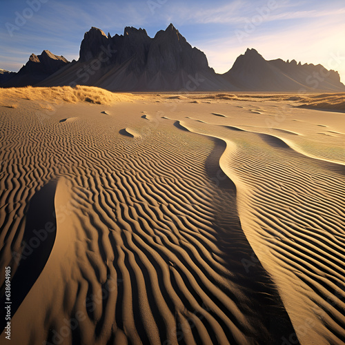 Sand Dunes in The Sesert photo