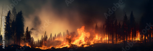 burn forest wildfire © Nopadol
