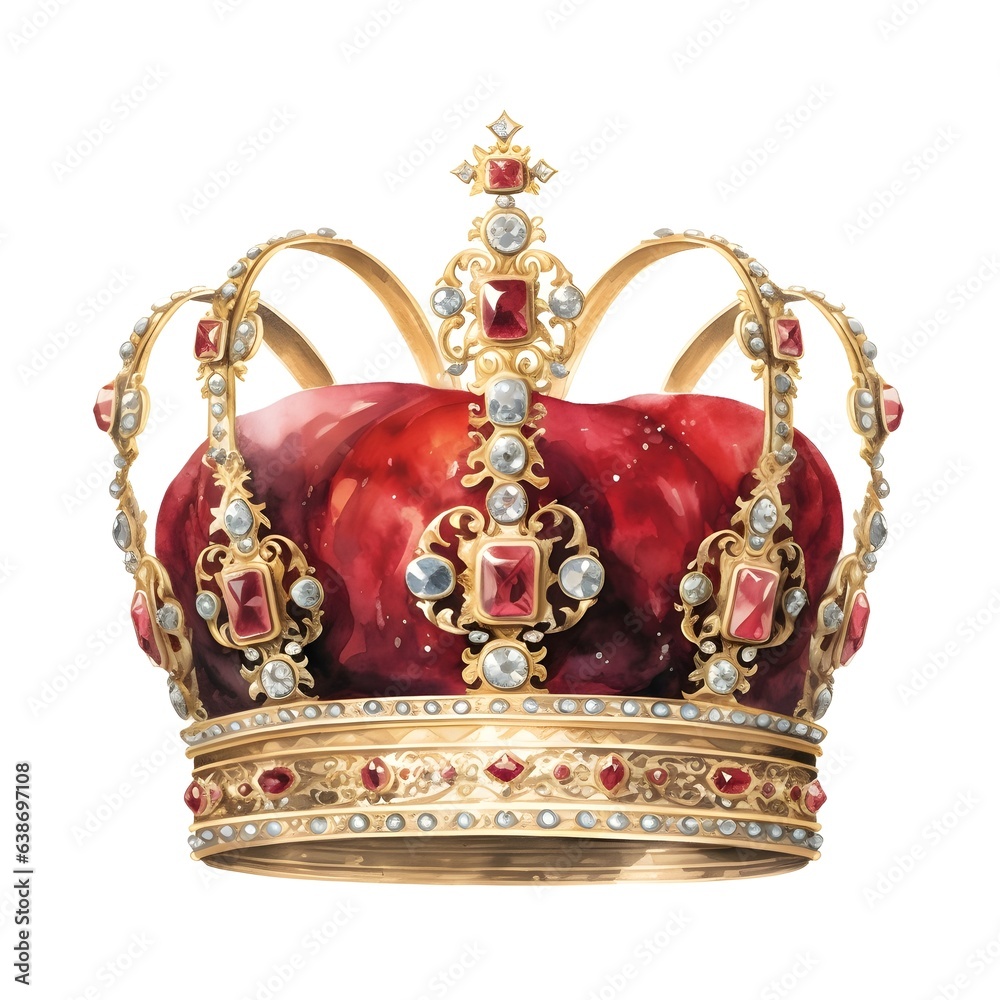 golden crown isolated on white background golden crown isolated on white background