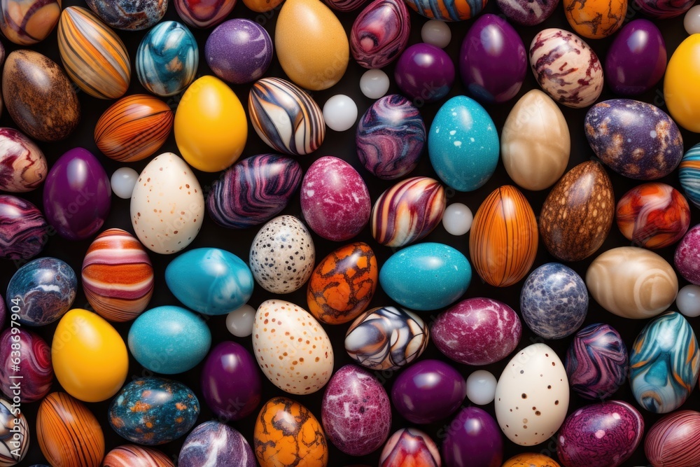 Obraz premium Easter eggs background