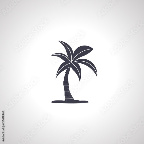 palm tree icon. palm isolated icon