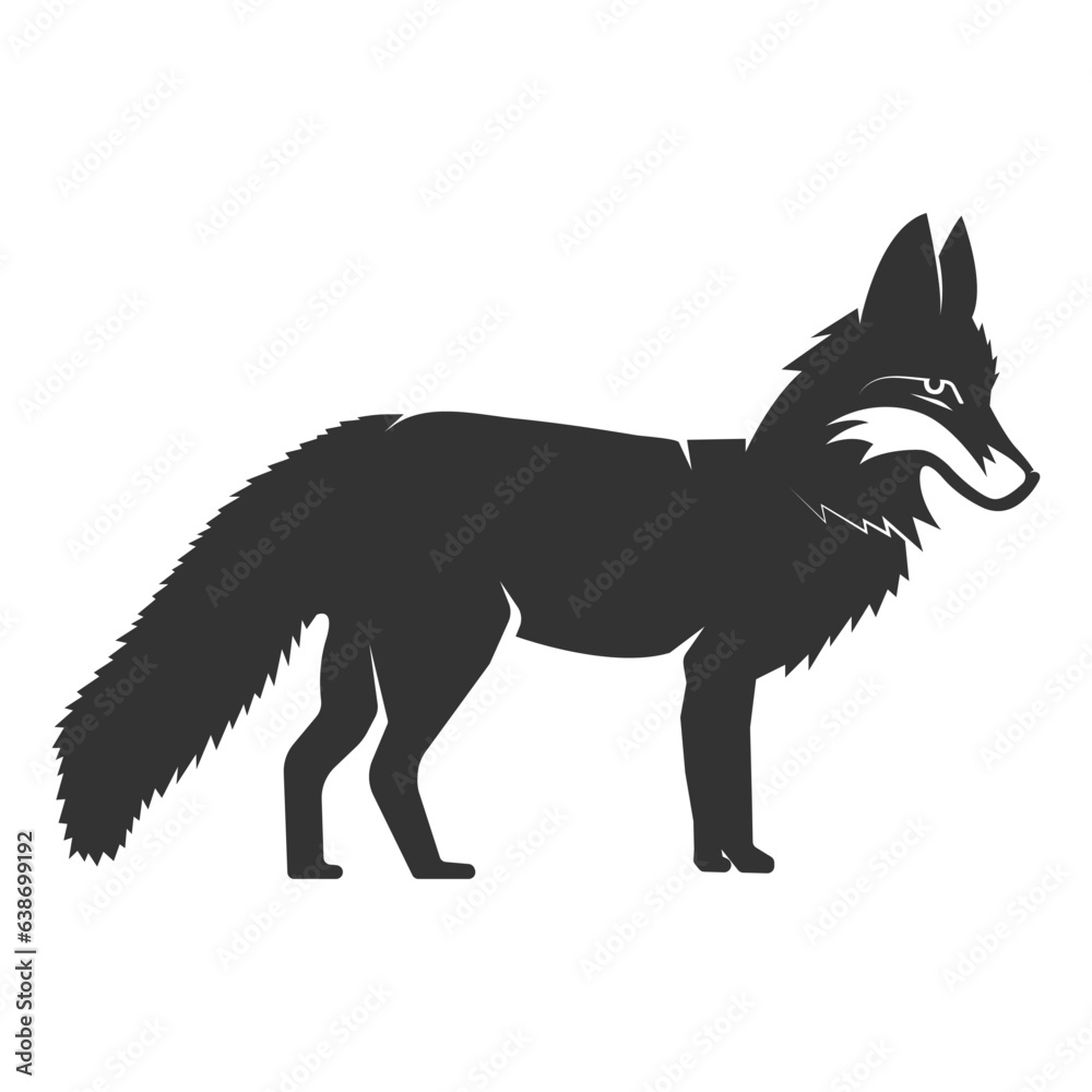 Obraz premium fox icon vector illustration design