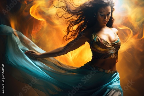 Belly dance concept background 