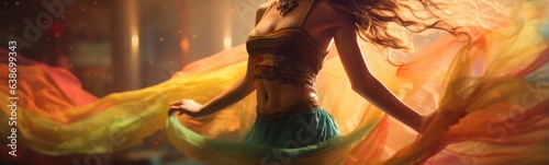 Belly dance concept banner photo