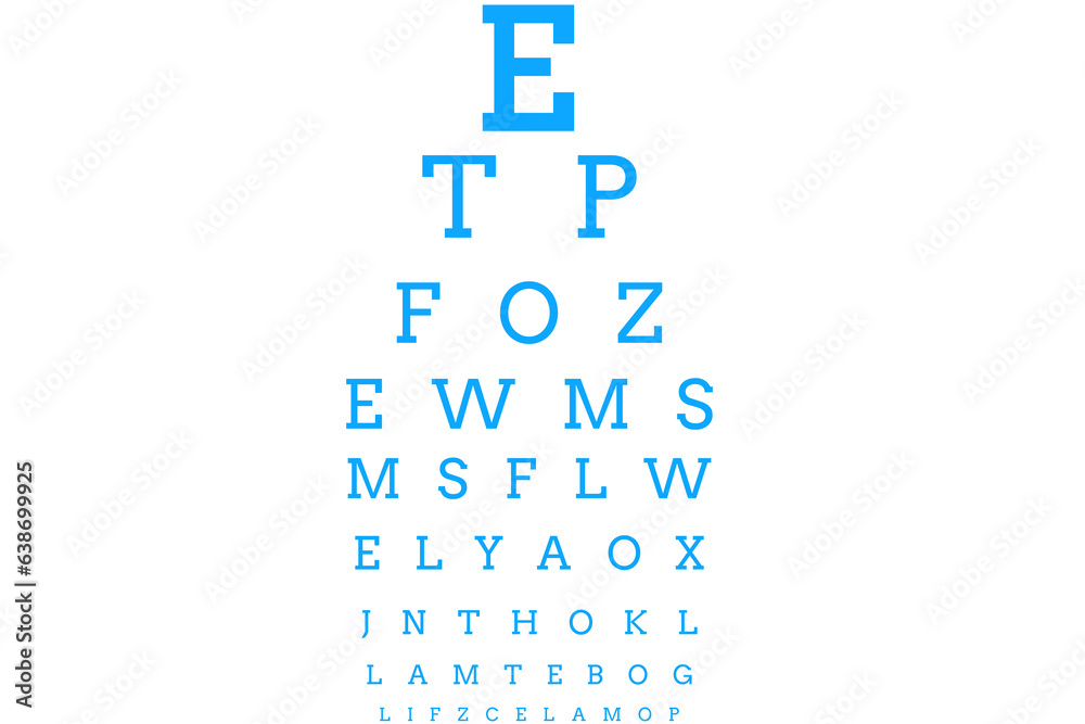 Digital png illustration of eye test board on transparent background Digital png illustration of eye test board on transparent background