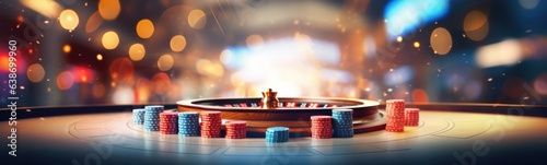 Casino gambling concept banner 