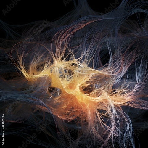 abstract fractal background with space