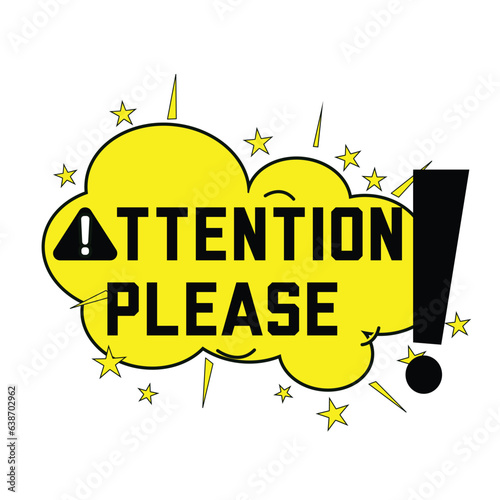 attention please vector