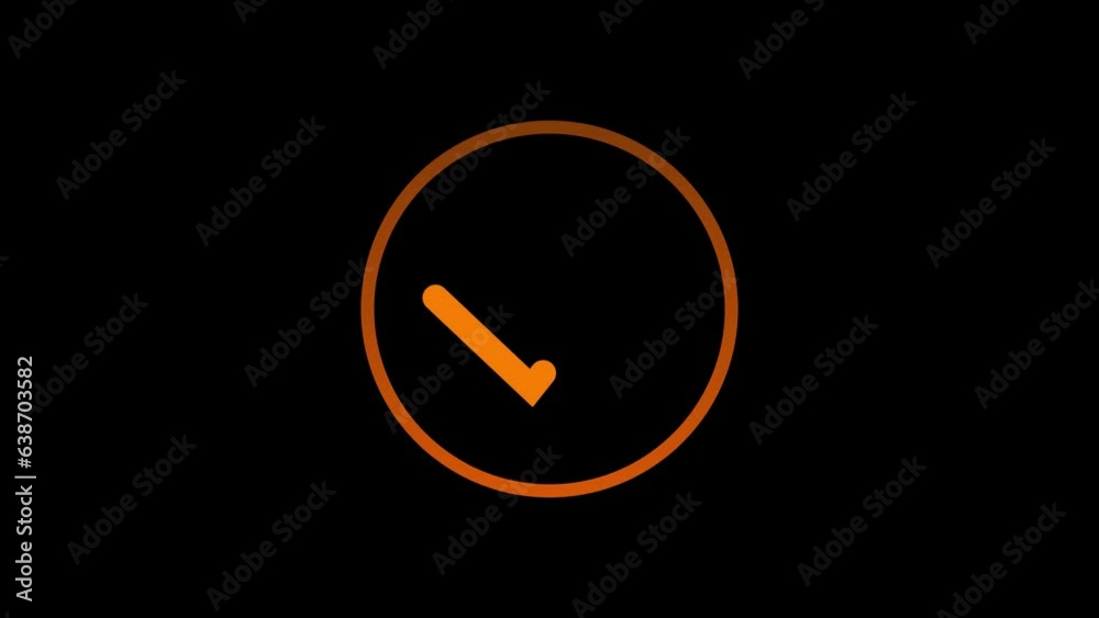 Abstract mark icon symbols orange Animation. Black background 4k video success. Abstract mark icon symbols orange Animation. Black background 4k video success.