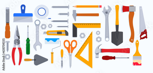 handyman tools vector pack - handyman tools. elements of the tools of the workers. eps file