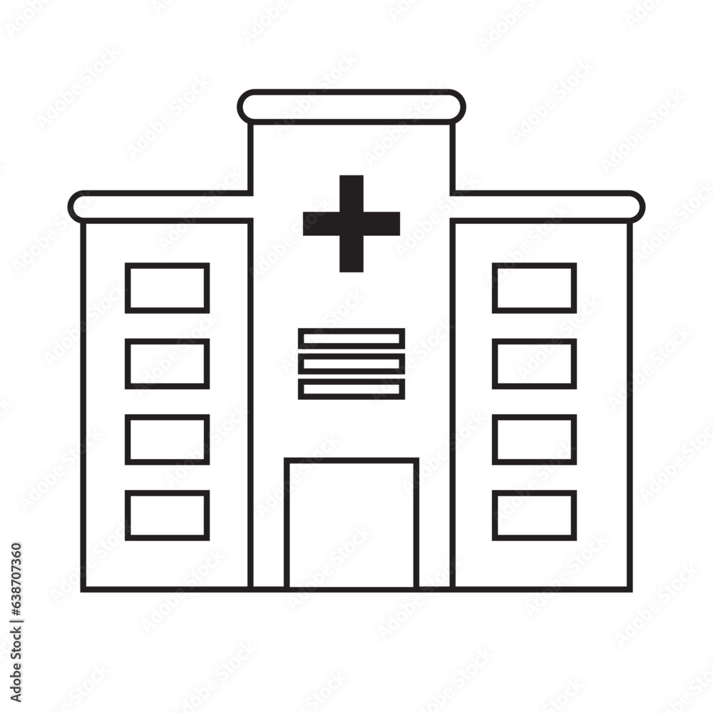 medical hospital building design vector medical hospital building design vector