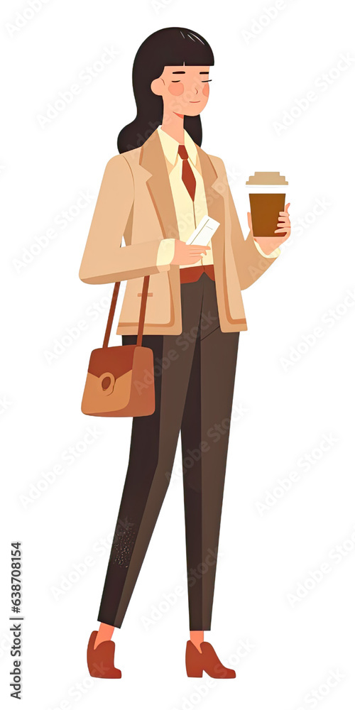Businesswoman with coffee9