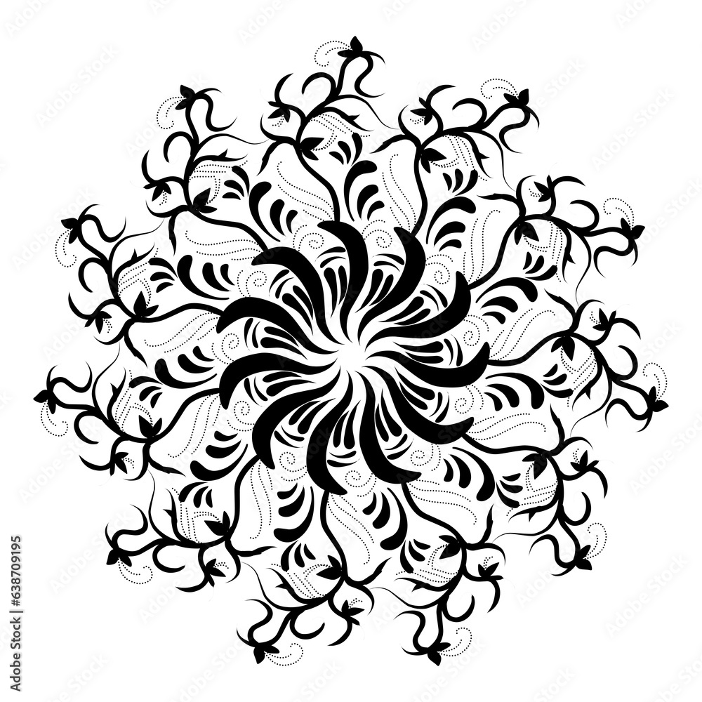 Black tribal mandala element illustration design. Perfect for tattoos, icons, background elements and wallpapers, stickers Black tribal mandala element illustration design. Perfect for tattoos, icons, background elements and wallpapers, stickers