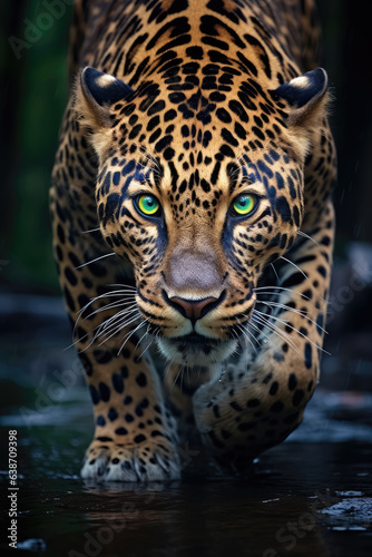 Crouching Leopard