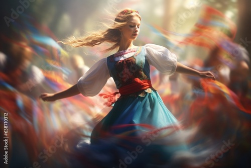 Folk dance background photo