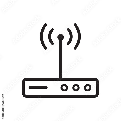 Wifi router symbol vector design illustration