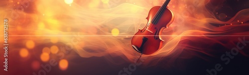 Violin concept banner