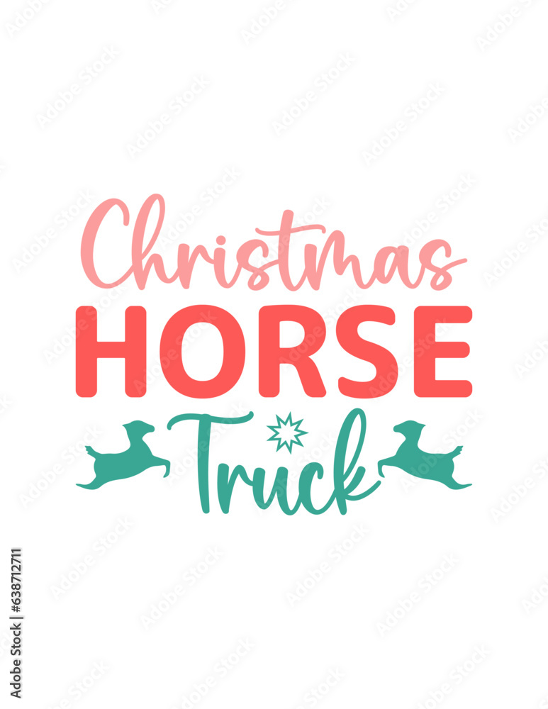 Christmas Horse truck