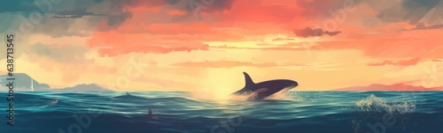 Whale banner © kramynina