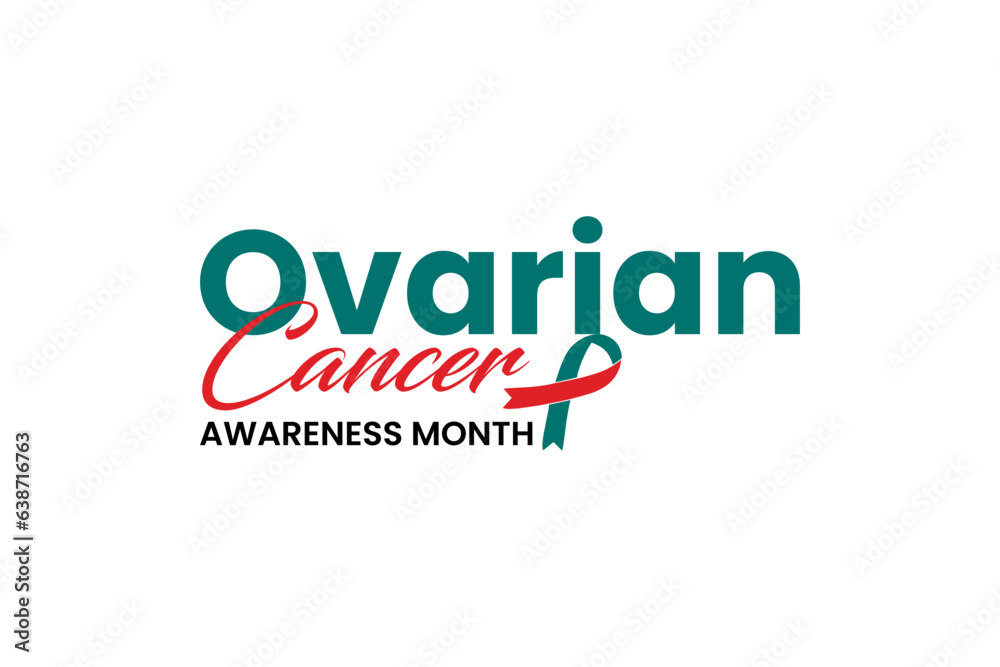 Ovarian Cancer Awareness Month background template Holiday concept