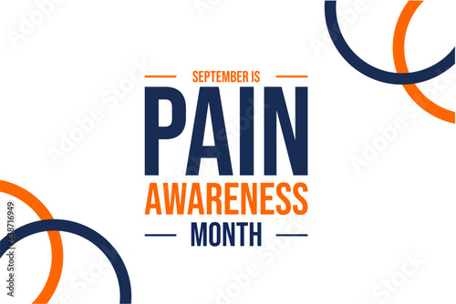 Pain Awareness Month background template Holiday concept