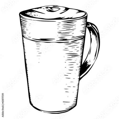 Macchiato sketch illustration