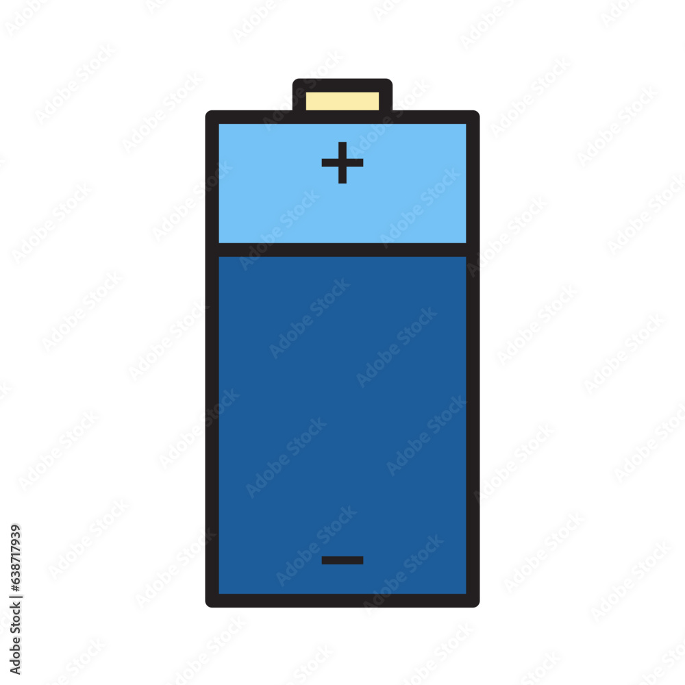 Battery Filled Outline Icon Design Vector Battery Filled Outline Icon Design Vector
