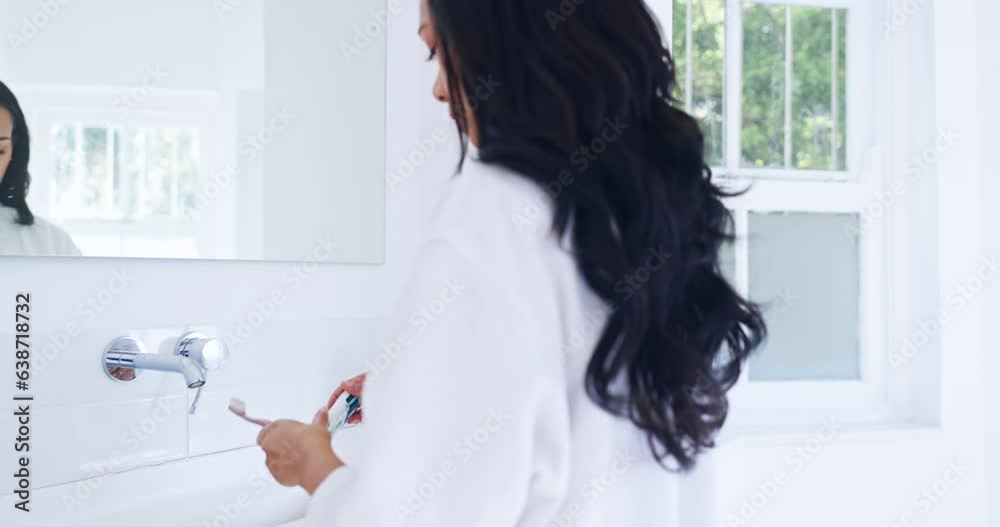 Hands, running water and toothbrush in morning in bathroom for dental health and wellness. Home, teeth cleaning and toothpaste at sink to start day at house with mouth care and bacteria protection Hands, running water and toothbrush in morning in bathroom for dental health and wellness. Home, teeth cleaning and toothpaste at sink to start day at house with mouth care and bacteria protection