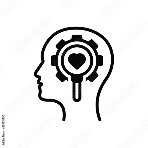 Black solid icon for rational