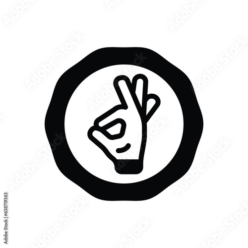 Black solid icon for appropriate