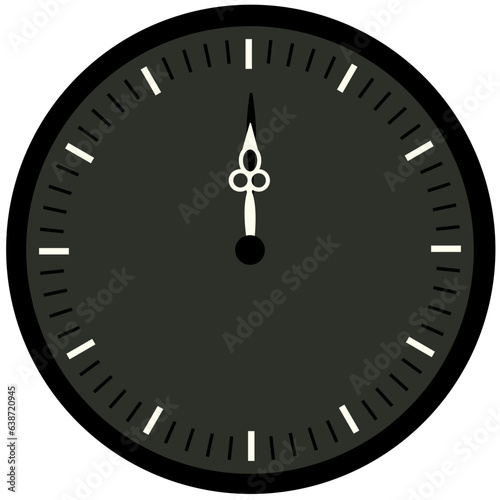 Wall clock flat illustration