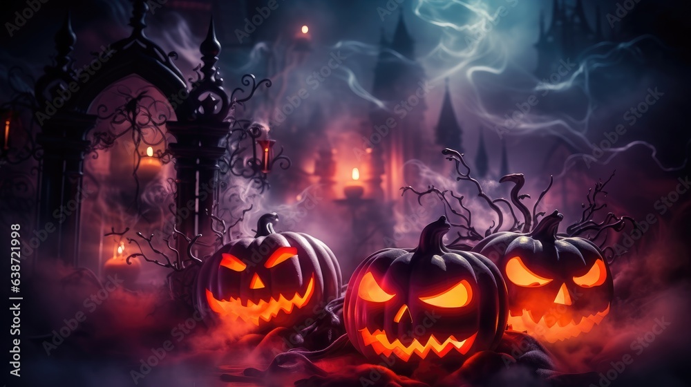 Halloween Background Generated with Ai Tool Halloween Background Generated with Ai Tool
