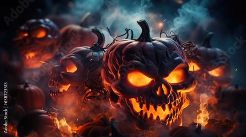 Halloween Background Generated with Ai Tool
