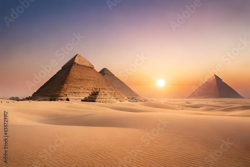 pyramids in giza generative ai  © Muqeet 