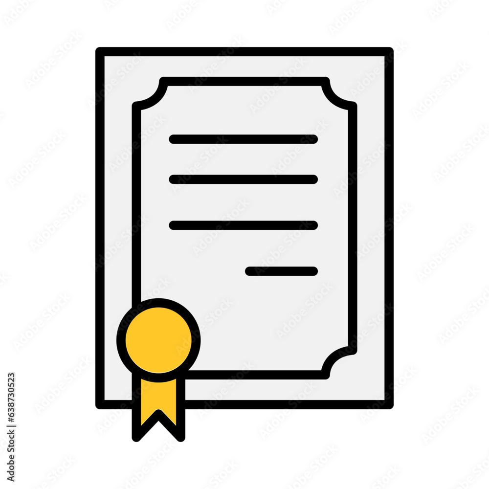 Certificate, award icon Certificate, award icon